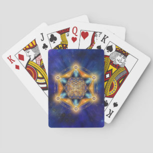 Livslångt Merkaba Star - Sacred Geometry Casinokort