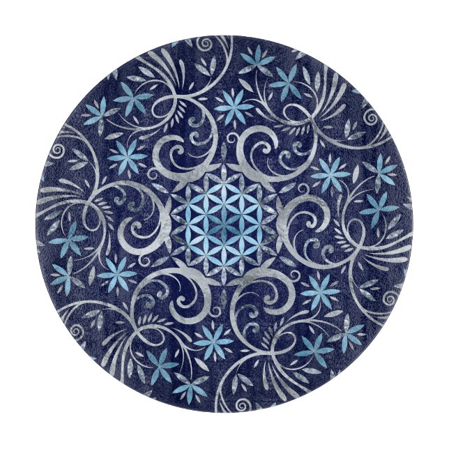 Livslångt Ornament - Silver Blue (Framsidan)