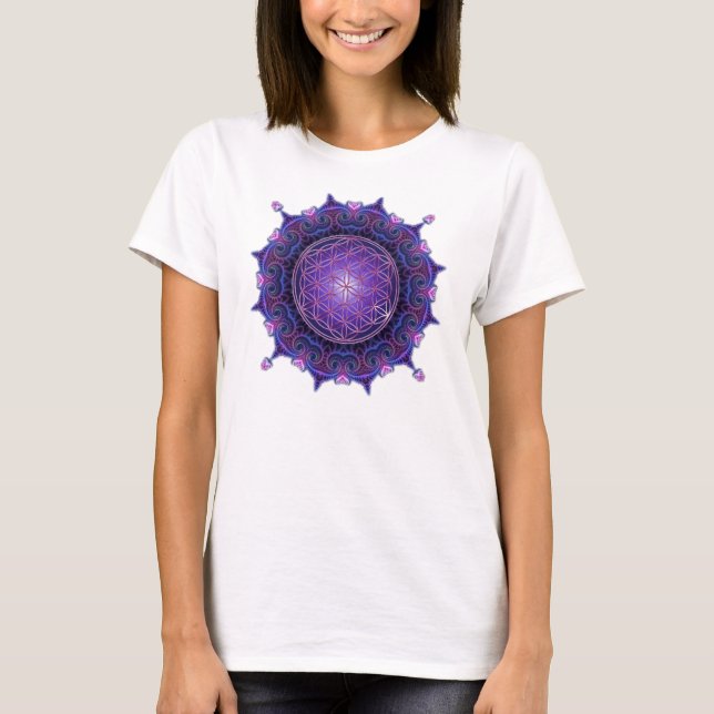 LIVSLÄPP / Blume des Lebens - Mandala I T-shirt (Framsida)