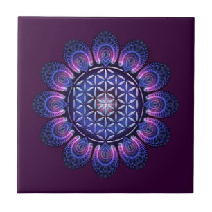 LIVSLÄPP / Blume des Lebens - Mandala II Kakelplatta