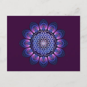 LIVSLÄPP / Blume des Lebens - Mandala II Vykort