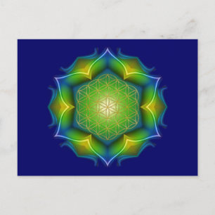 LIVSLÄPP / Blume des Lebens - Mandala V Vykort