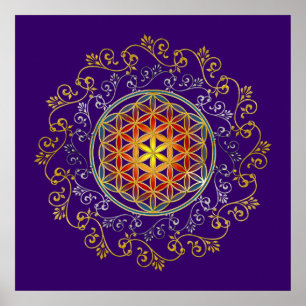 LIVSLÄPP / Blume des Lebens - Ornament IV Poster