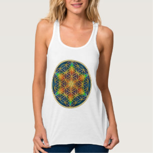 LIVSLÄPP - Fractal Blommar 1 Linne Med Racerback