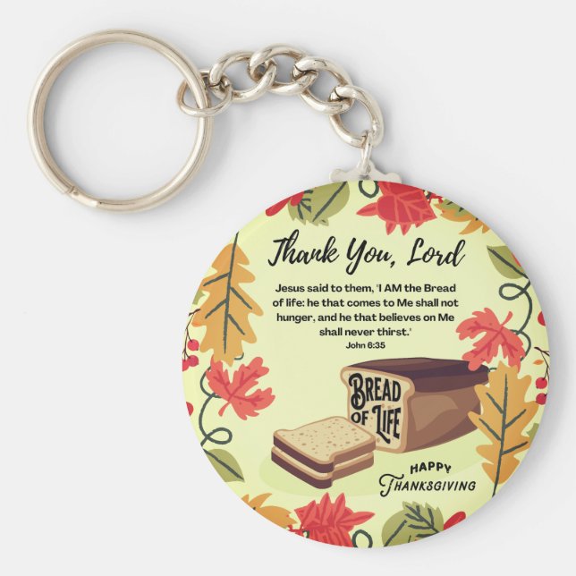 LIVSLÄPP Happy thanksgiving Nyckelring (Framsidan)