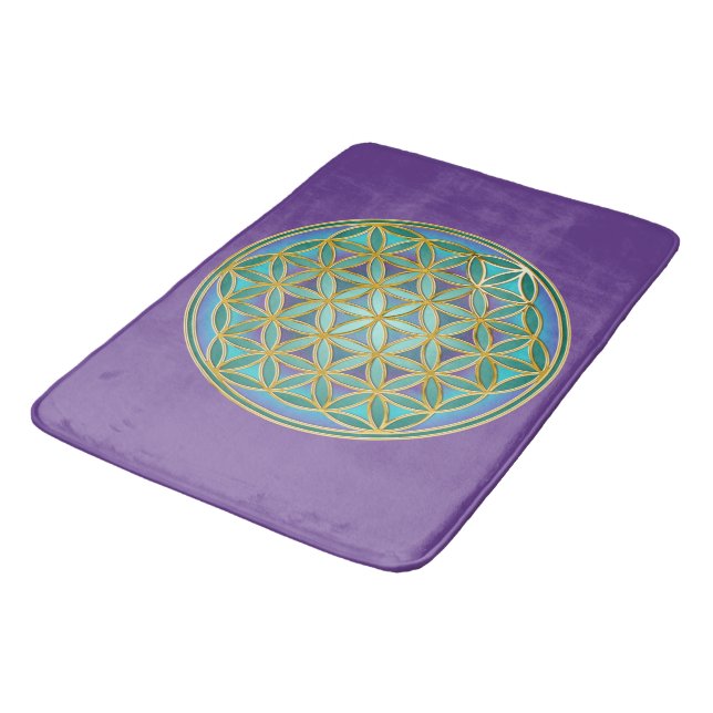 LIVSLÄPP - Helig Geometridesign 1 Badrumsmatta (Vinklad)