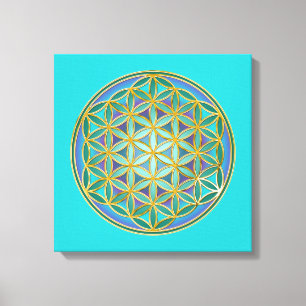 LIVSLÄPP - Helig Geometridesign 1 Canvastryck
