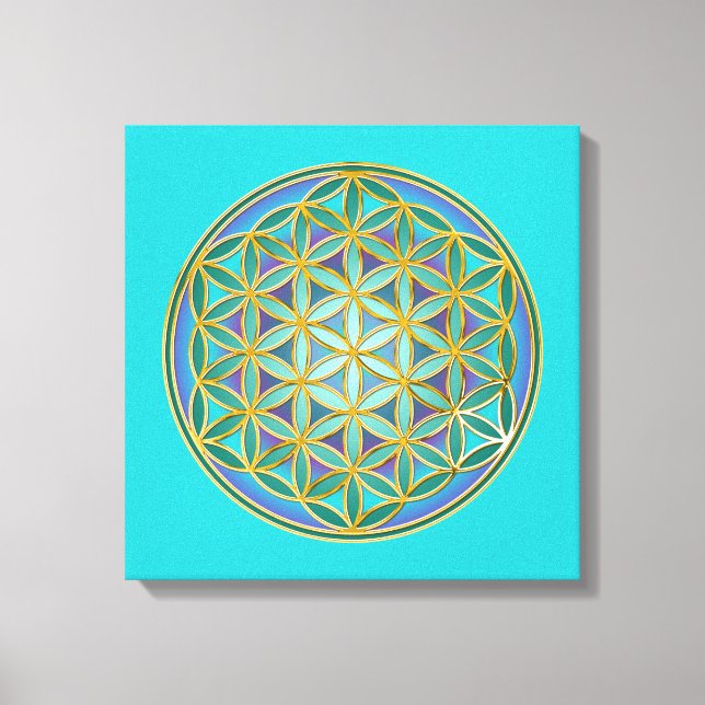 LIVSLÄPP - Helig Geometridesign 1 Canvastryck (Framsida)
