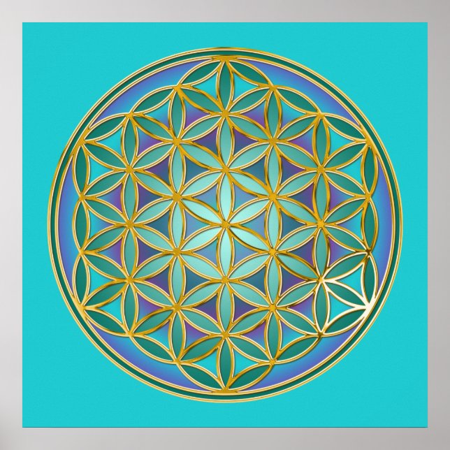 LIVSLÄPP - Helig Geometridesign 1 Poster (Framsidan)