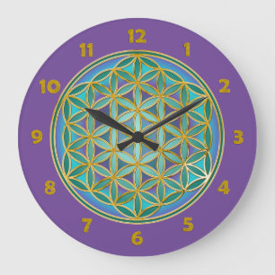 LIVSLÄPP - Helig Geometridesign 1 Stor Klocka