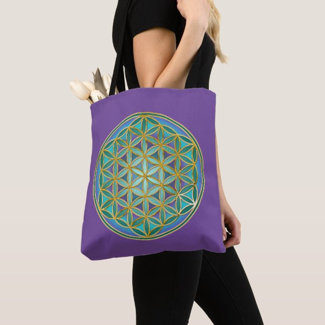 LIVSLÄPP - Helig Geometridesign 1 Tygkasse (Närbild)