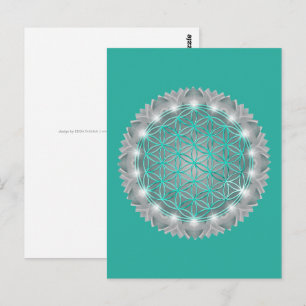 LIVSLÄPP - Helig Geometrie Light 2 Vykort