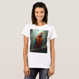 Livslevande Färgrik Ararapapegoja Dam T-Shirt