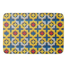 Livslevande geometriskt mönster med djärva färger