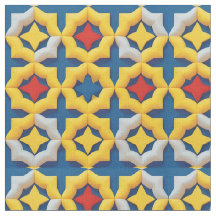 Livslevande geometriskt mönster med djärva färger