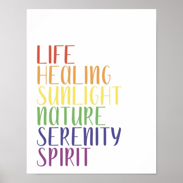 Livsljud Sollight Natature Service Spirit Poster (Framsidan)