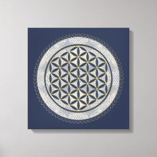 LIVSLÖN - Helig Geometrie Symbol Art 1 Canvastryck