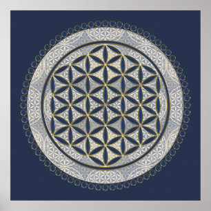 LIVSLÖN - Helig Geometrie Symbol Art 1 Poster