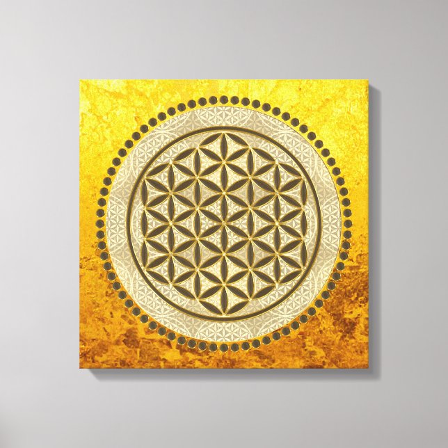 LIVSLÖN - Helig Geometrie Symbol Art 2 Canvastryck (Framsida)