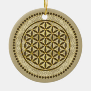 LIVSLÖN - Helig Geometrie Symbol Art 2 Julgransprydnad Keramik