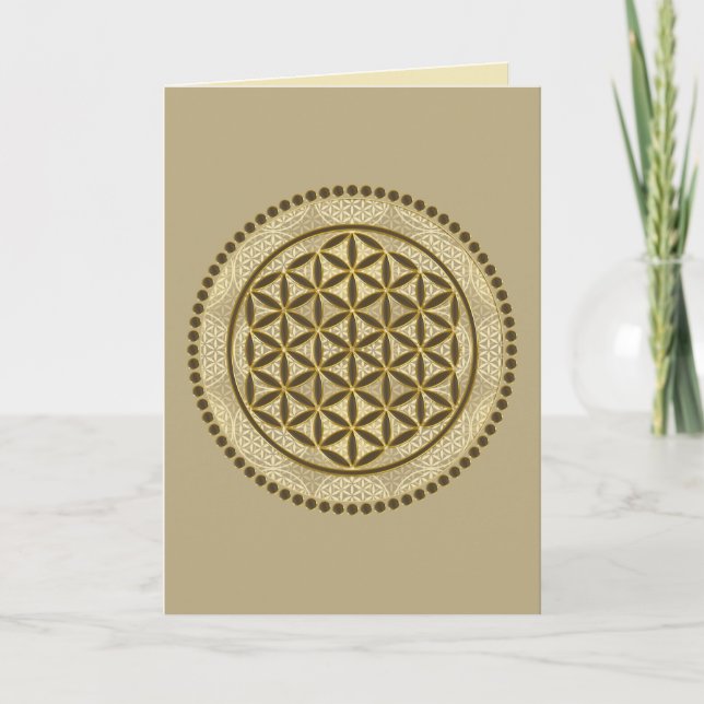 LIVSLÖN - Helig Geometrie Symbol Art 2 Kort (Framsida)
