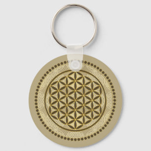 LIVSLÖN - Helig Geometrie Symbol Art 2 Nyckelring