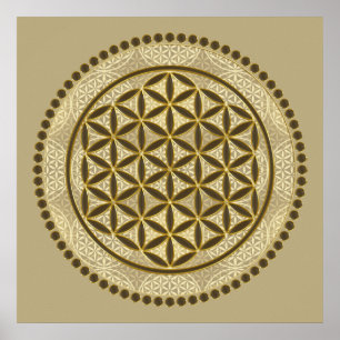 LIVSLÖN - Helig Geometrie Symbol Art 2 Poster