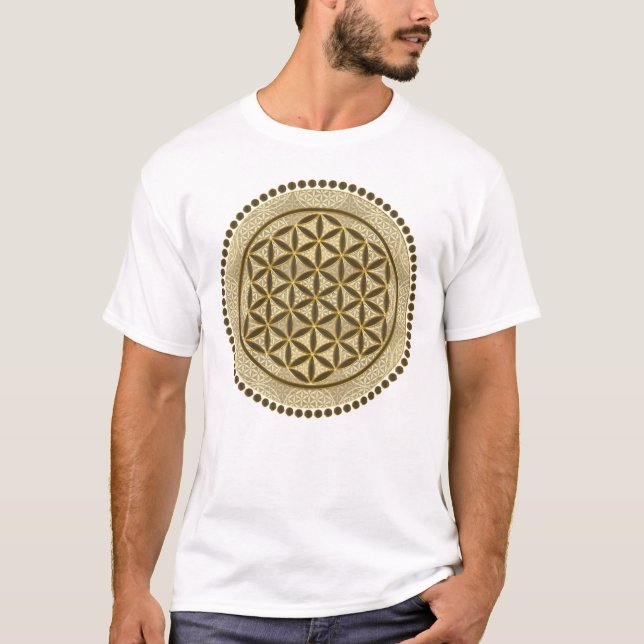 LIVSLÖN - Helig Geometrie Symbol Art 2 T Shirt (Framsida)