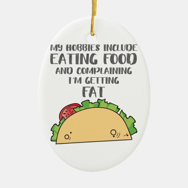 Livsmedel Älskare för livsmedelsändamål, inklusive Julgransprydnad Keramik (Framsidan)