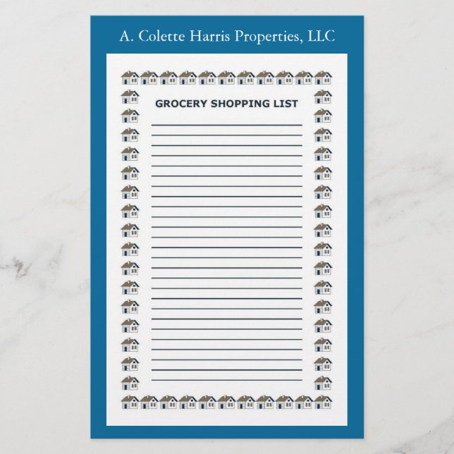 Livsmedel-anteckningsblock - design 2 brevpapper (Framsida)