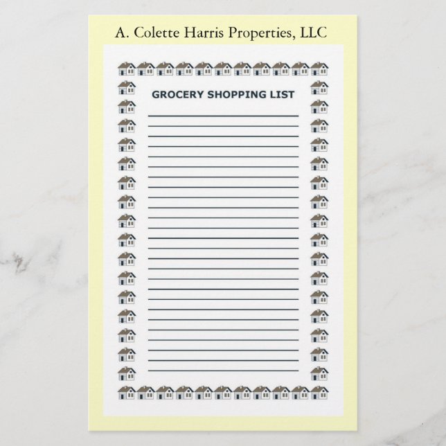 Livsmedel-anteckningsblock - design 4 (Framsida)