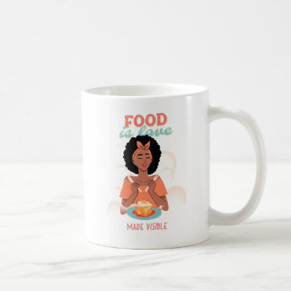 Livsmedel är synligt i Kärlek Kaffemugg