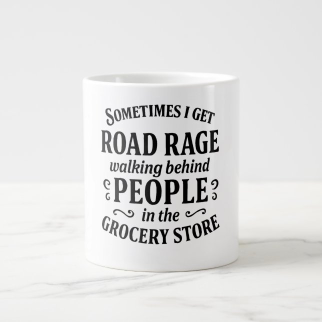 Livsmedel-butikstrafik Sylt Humor Jumbo Mugg (Framsidan)