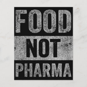 Livsmedel, ej Pharma Naturlig organisk kost Flygblad