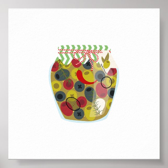 Livsmedel för konservering - oliver poster (Framsidan)