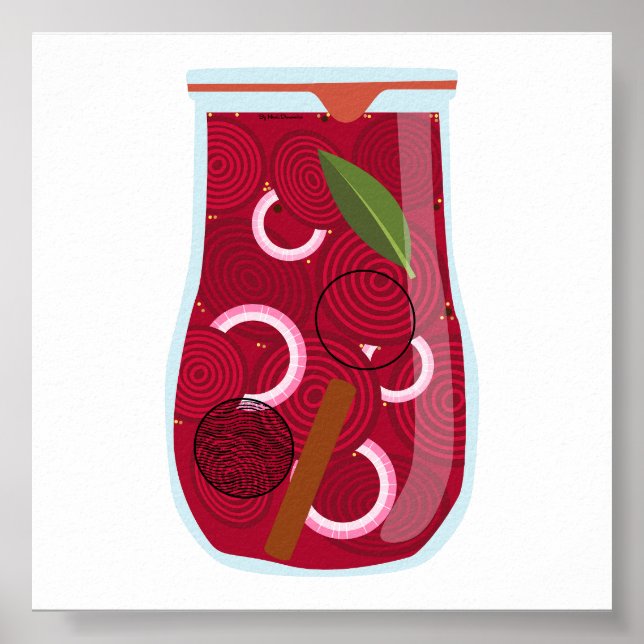 Livsmedel för konservering - Plockade betor Poster (Framsidan)