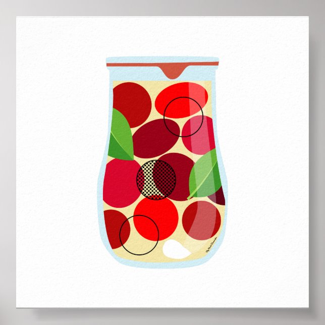 Livsmedel för konservering - Tomater Poster (Framsidan)