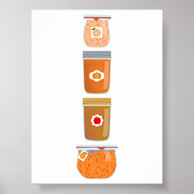 Livsmedel för konservframställning - blandat Sylt Poster (Framsidan)