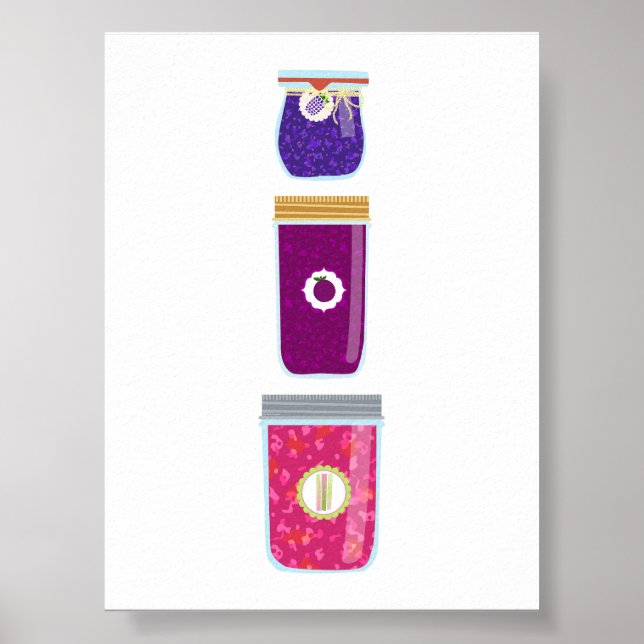 Livsmedel för konservframställning - blandat Sylt Poster (Framsidan)