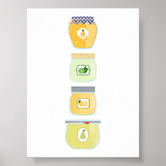 Livsmedel för konservframställning - blandat Sylt Poster (Framsidan)