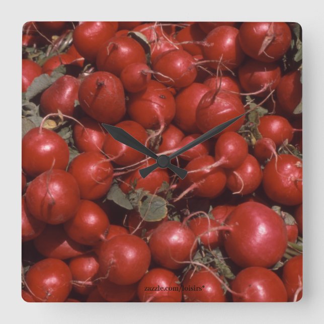 Livsmedel Fyrkantig Klocka (Framsida)