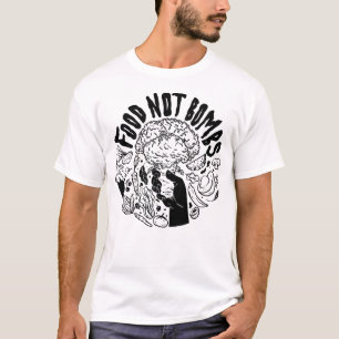 Livsmedel, inte bomber broccoli-garanti t shirt