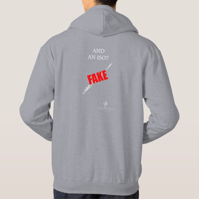 Livsmedel ISO II flute Wh. Text. Hoodie (Baksida)
