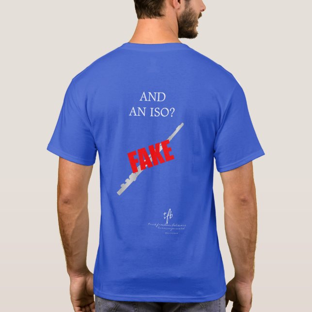 Livsmedel ISO II flute Wh. Text. T Shirt (Baksida)