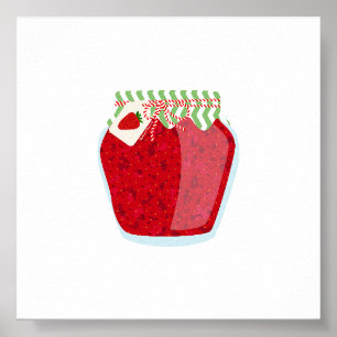 Livsmedel - jordgubbe Sylt Poster