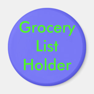 Livsmedel listar hållaren magnet