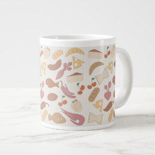 Livsmedel Mönster 2 Jumbo Mugg