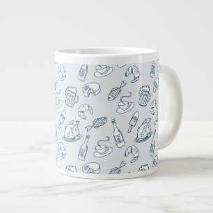 Livsmedel Mönster 2 Jumbo Mugg