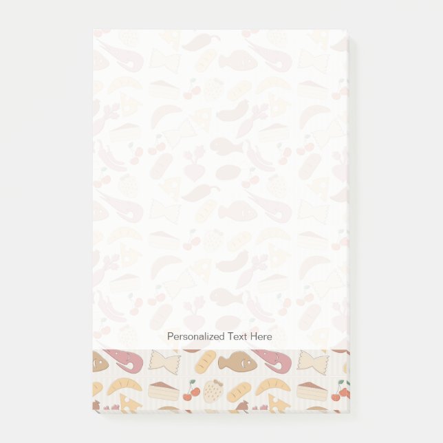 Livsmedel Mönster 2 Post-it Block (Framsida)