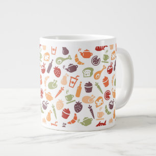 Livsmedel Mönster 3 Jumbo Mugg